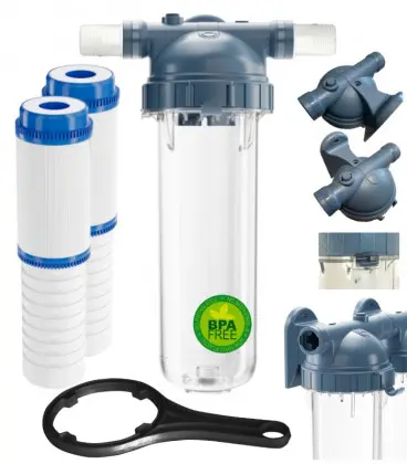 Filtre à eau compact 2 étapes à cuve unique